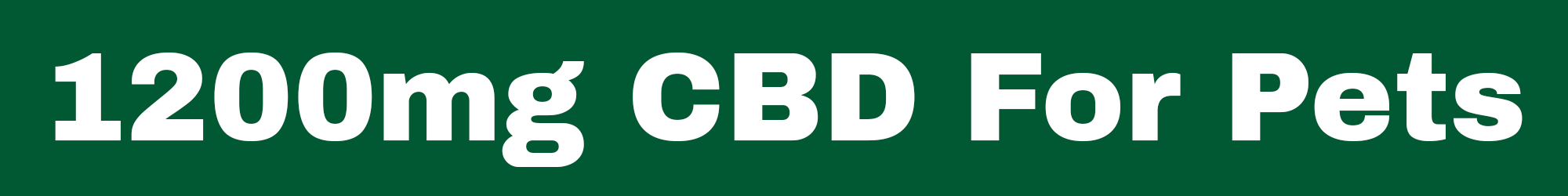 1200mg pet cbd label