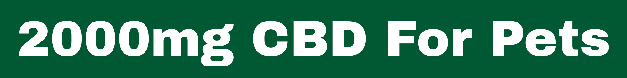 2000mg pet cbd label